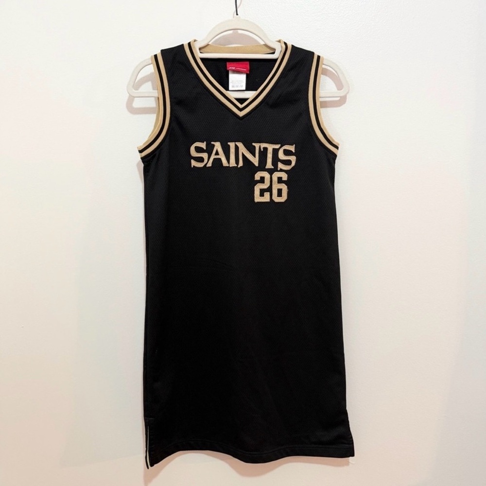 Reebok Saints Jersey Dress #26 Black Gold Women’s Medium